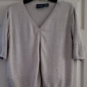 Liz Claiborne short sleeve cardigan sweater